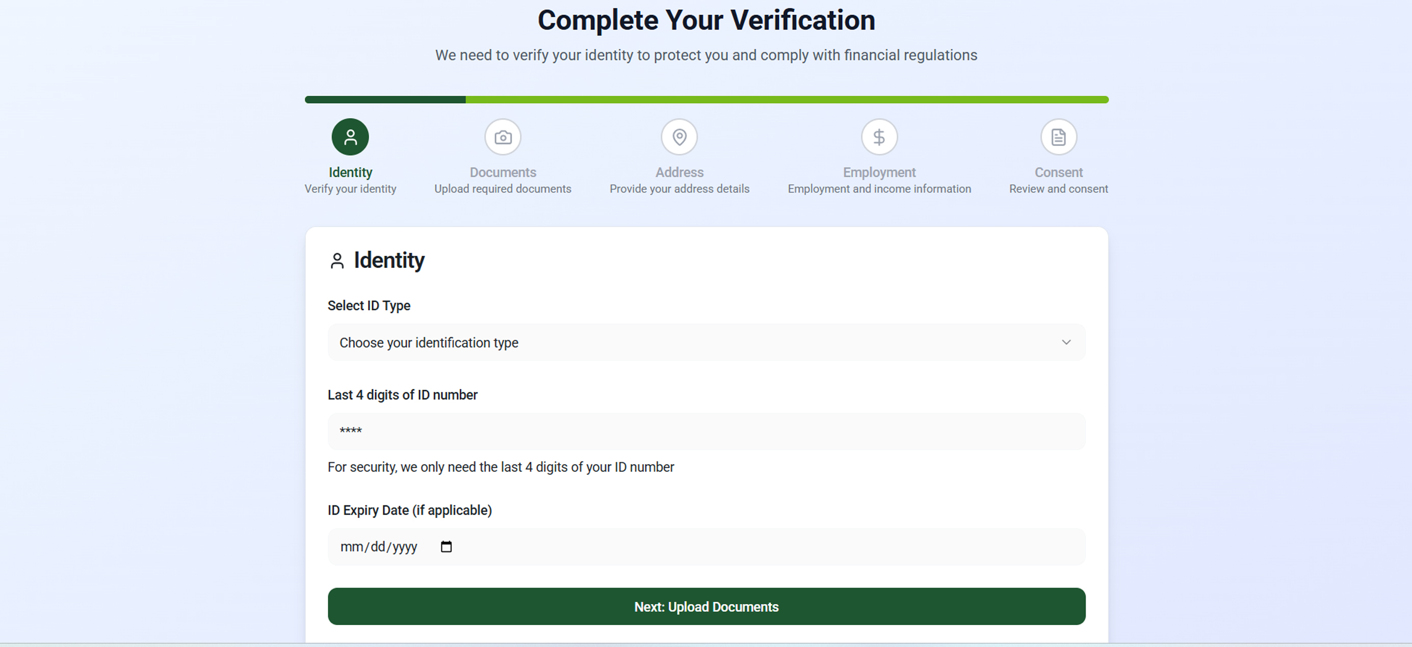 LENDSWIFT - KYC Onboarding Process