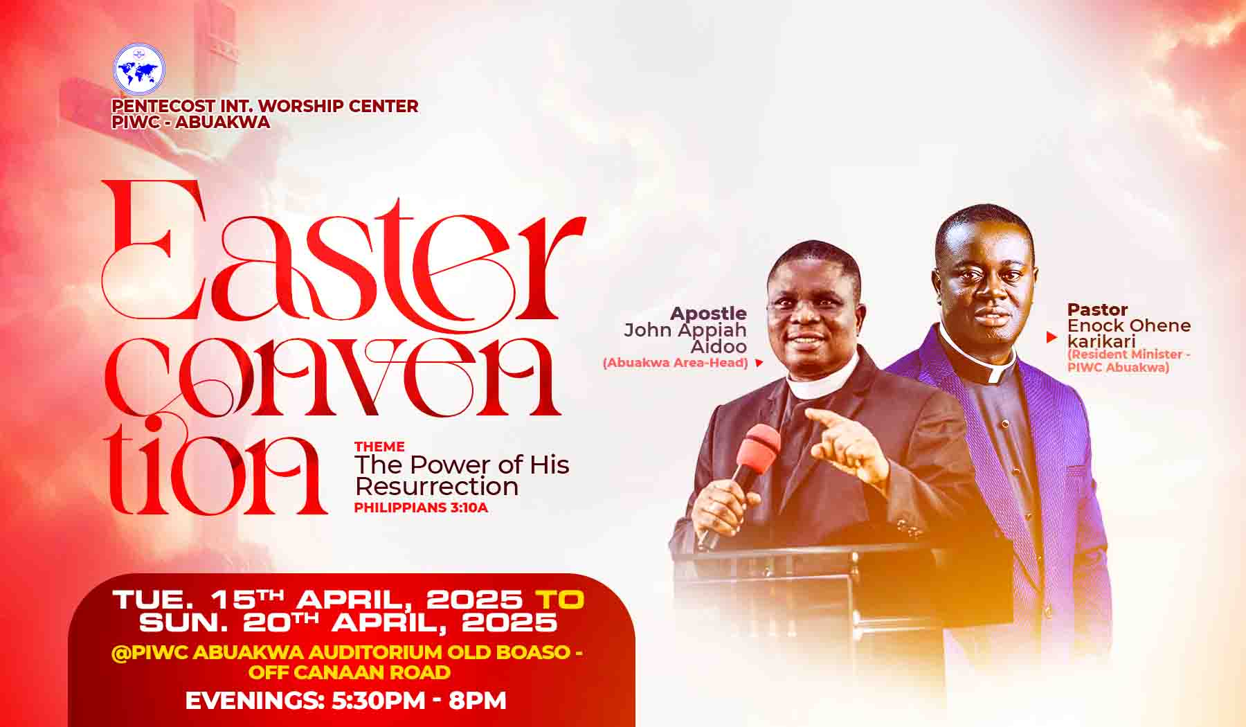 Easter Convention landscape format design