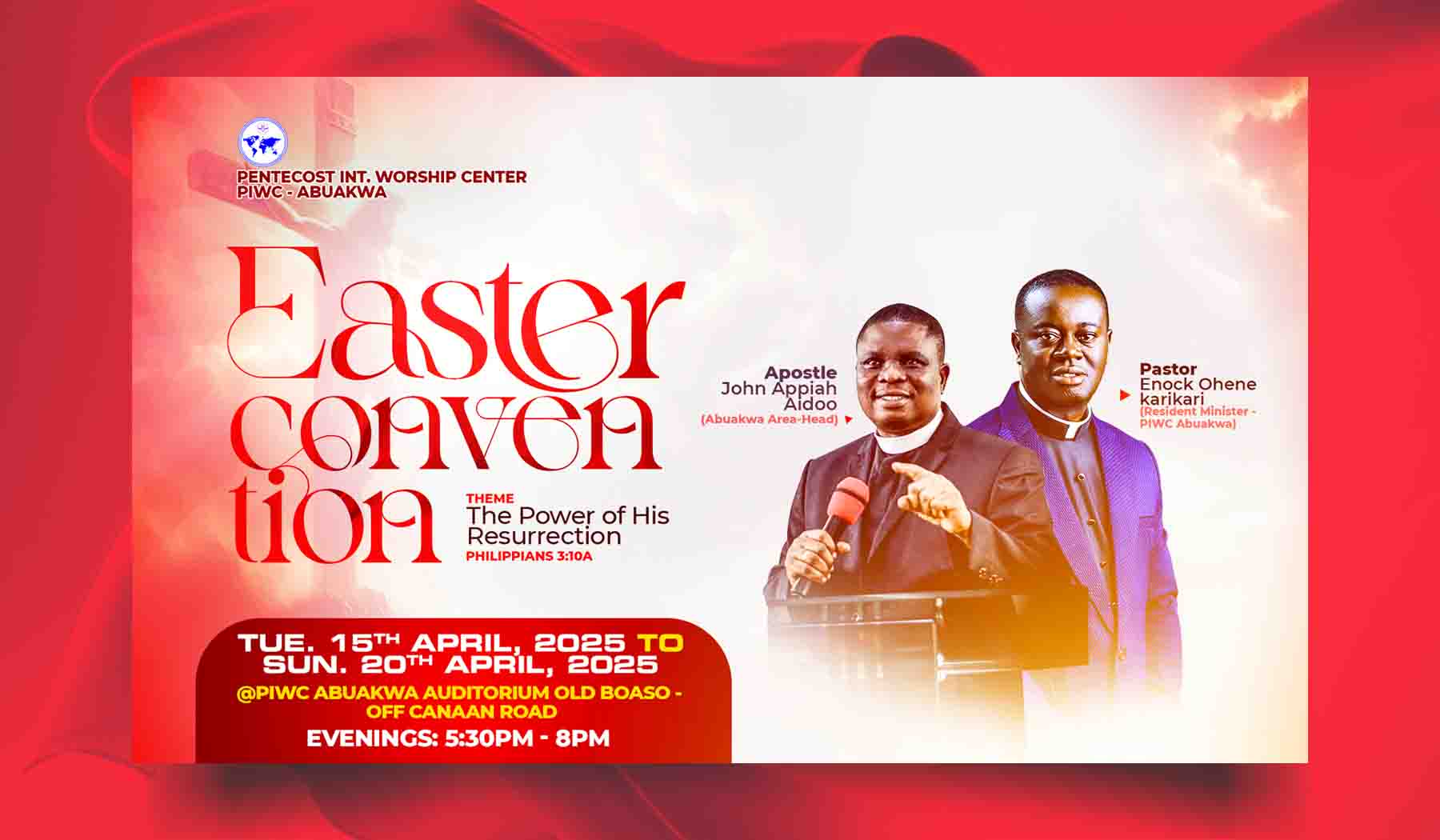 Landscape premium Easter Convention design
