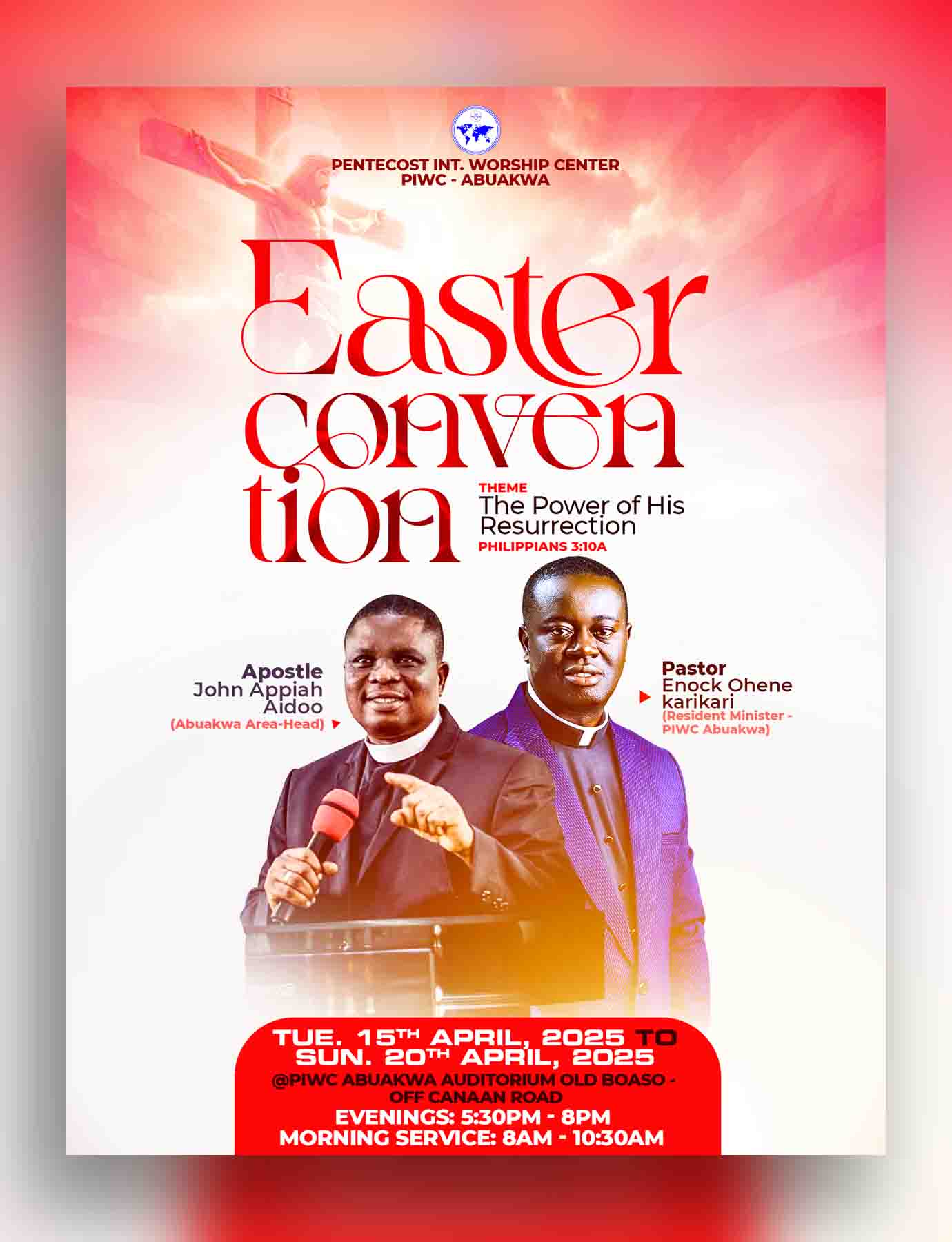 Easter Convention - Alternative Layout