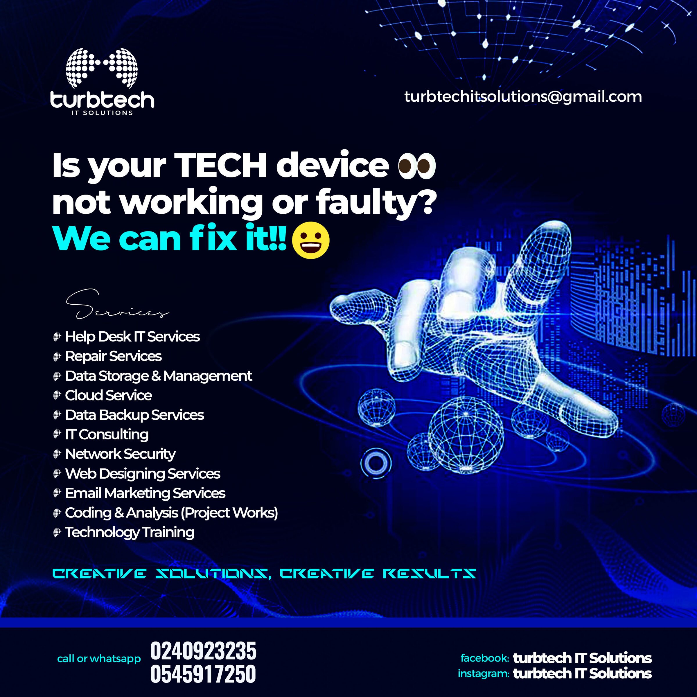 Project Management Services - Tech device repair and support