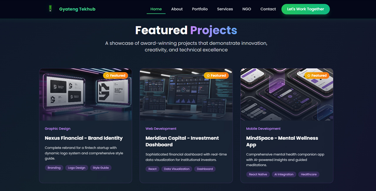 Ultramodern Portfolio - Website Section 4